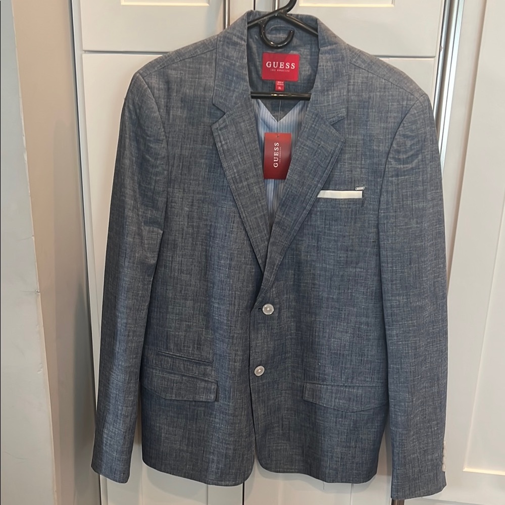 Guess Gray Sport Coat Modern Fit